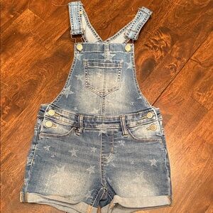 SO Girls Blue Starry Denim Overalls